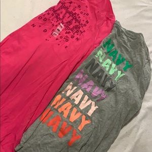 2 women’s long sleeve old navy tshirts